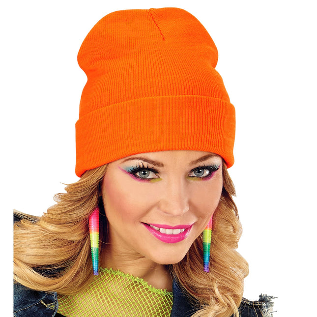 Bonnet orange fluo