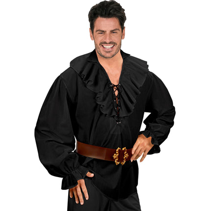 Blouse noire Hommes Pirates/Renaissance