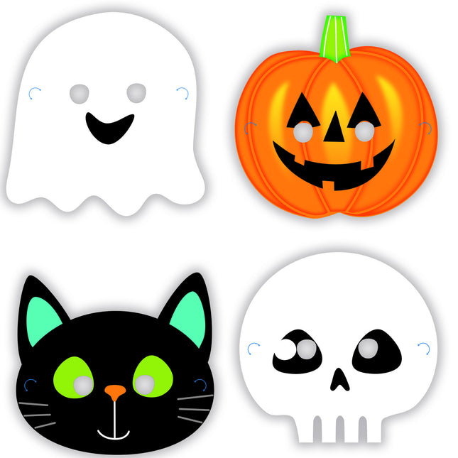 Masques d'Halloween 8pcs