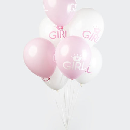 Ballons de naissance fille 30.5cm 8pcs