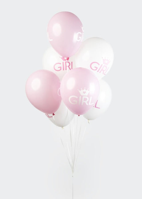 Ballons de naissance fille 30.5cm 8pcs