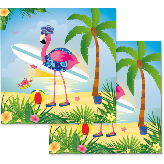 Hawaii Napkins Flamingo 33cm 20pcs