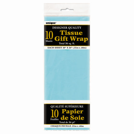 Papier buvard bleu clair 31cm 10pcs