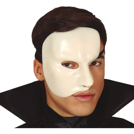 Masque d'Halloween demi-blanc