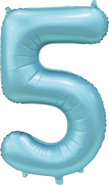 Ballon à figures bleu clair 5 ans Gloss 86cm