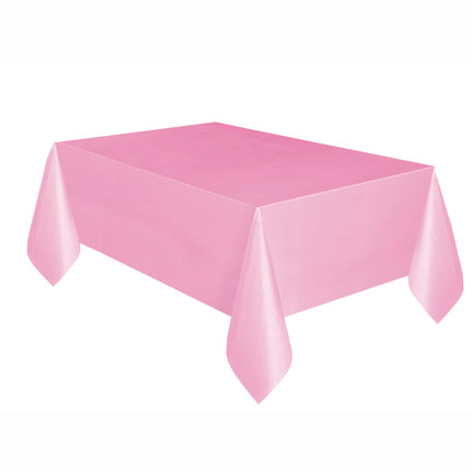 Nappe rose clair en plastique 2.74m