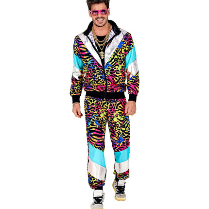 Tracksuit Neon 80S Faulty Animal Print