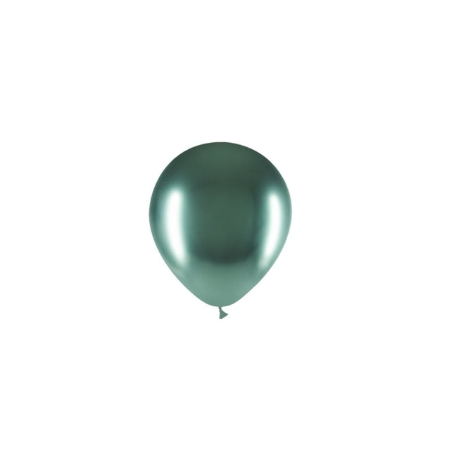 Ballons verts chromés 13cm 100pcs