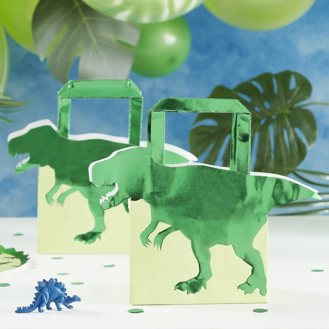 Sacs de fête Dino 22cm 5pcs