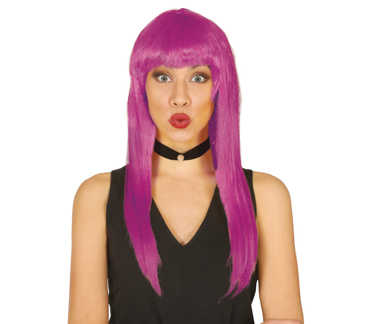 Perruque violette Bangs