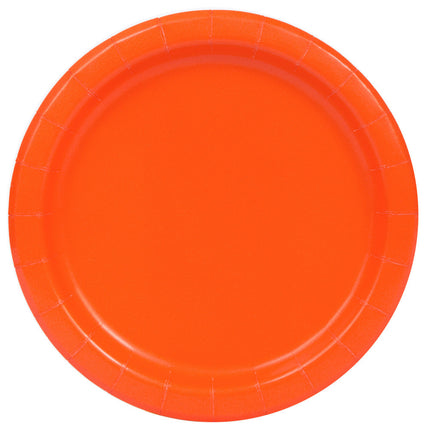 Assiettes Orange 22cm 8pcs