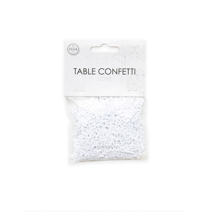 Confetti de table Love White