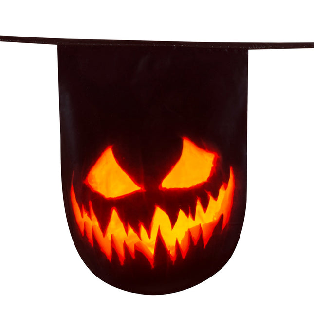 Ligne de drapeau Halloween Citrouille effrayante 6m