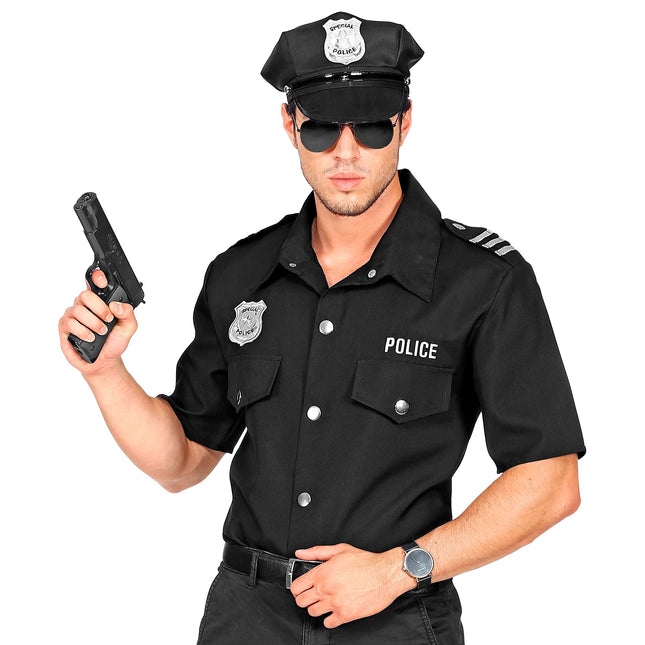 Blouse de police Hommes noirs