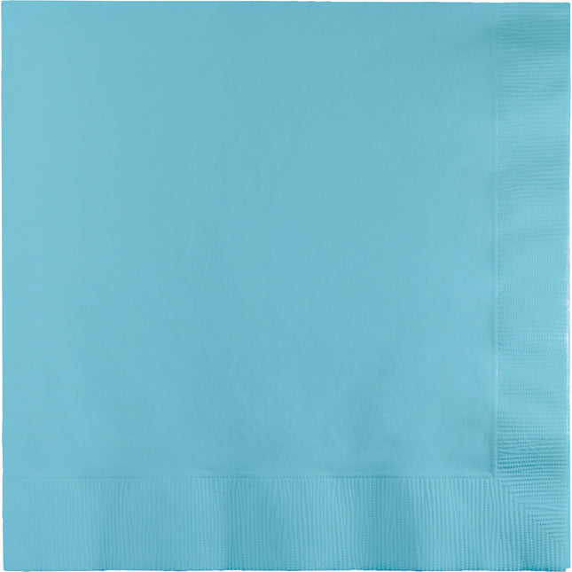Serviettes de table bleu clair 3 couches 41cm 25pcs