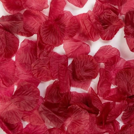 Pétales de rose rouge foncé 144pcs