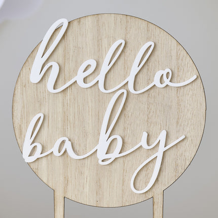 Décor de gâteau Hello Baby 12m