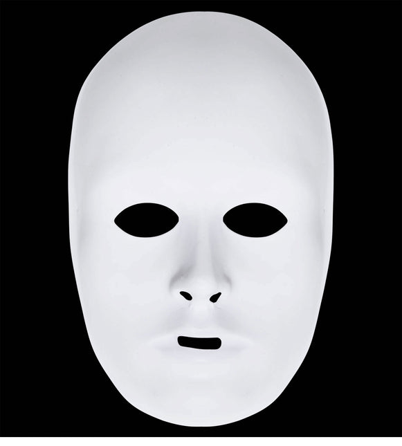 Masque blanc à peindre