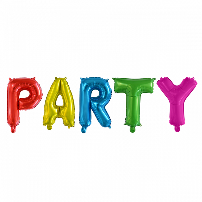 Jeu de ballons Lettre Party Coloured 41cm