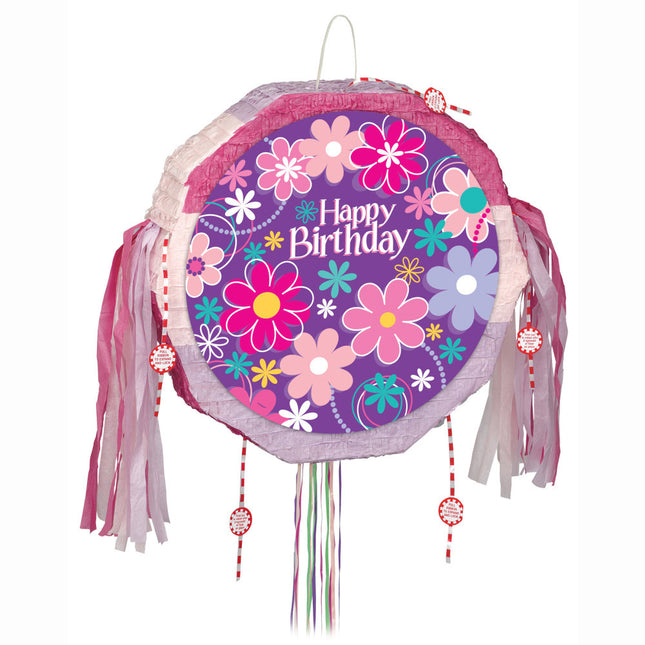 Pinata Fleurs Joyeux Anniversaire