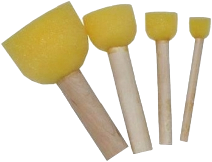 PXP Set de brosses en éponge 4 pièces