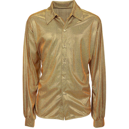 Chemise Disco 70S Or Hommes