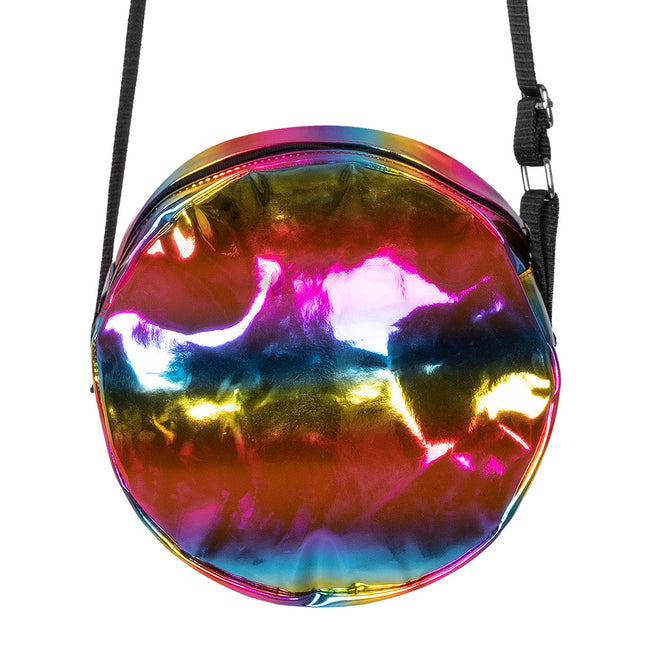 Sac à bandoulière Holographic Rainbow 20cm