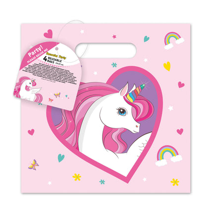 Sacs à partager Licorne 4pcs