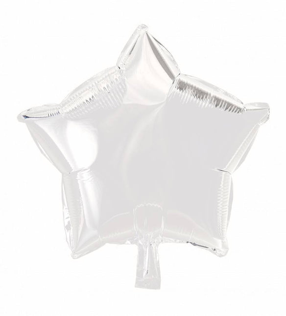 Ballon à l'hélium Étoile Blanc 46cm vide