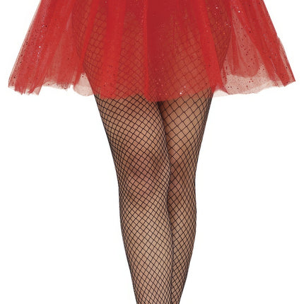 Tutu Rouge Dames Paillettes 40cm