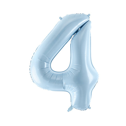 4 Year Figure Balloon Light Blue Empty 72cm