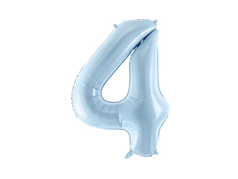 4 Year Figure Balloon Light Blue Empty 72cm