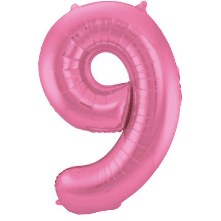 Ballon de baudruche Figure 9 Rose mat XL 86cm vide