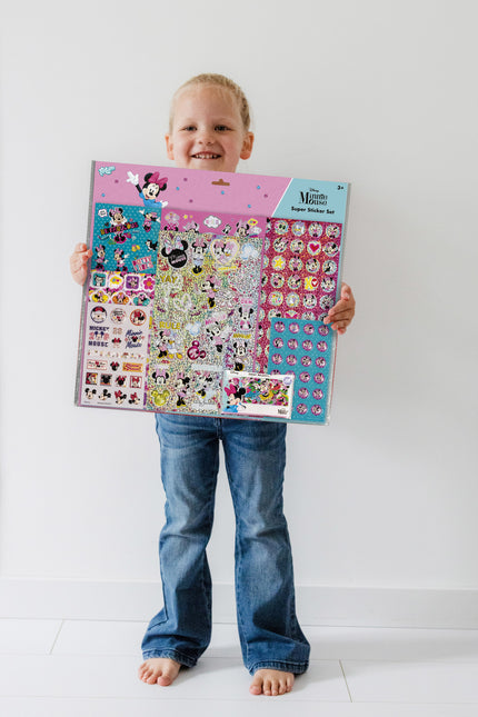 Jeu d'autocollants Minnie Mouse 12 pièces