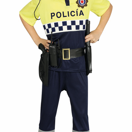 Costume de policier enfant jaune