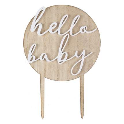 Décor de gâteau Hello Baby 12m