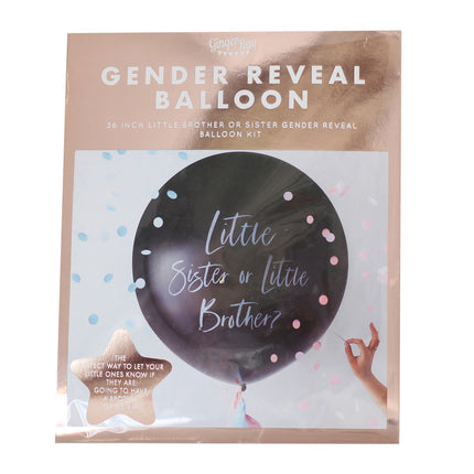 Gender Reveal Balloon Brother Or Sister 60cm