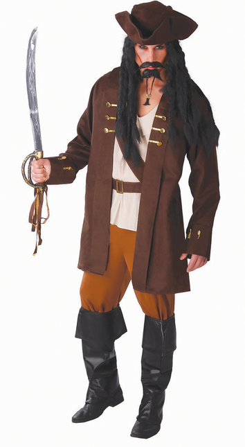 Costume de pirate marron