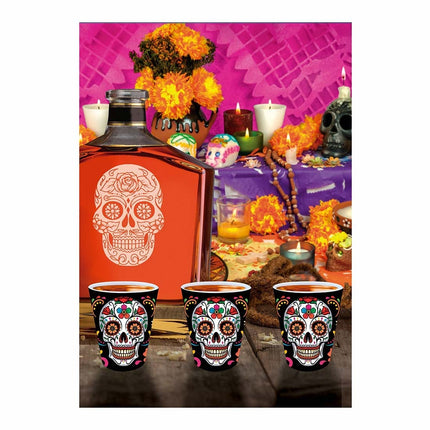 Dia De Los Muertos Verres à shot 5cm 3pcs