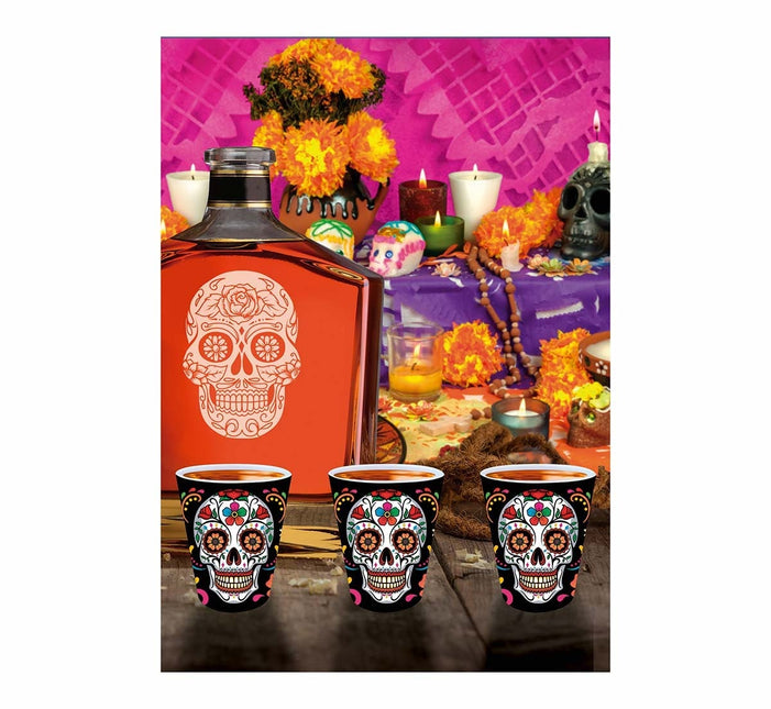 Dia De Los Muertos Verres à shot 5cm 3pcs