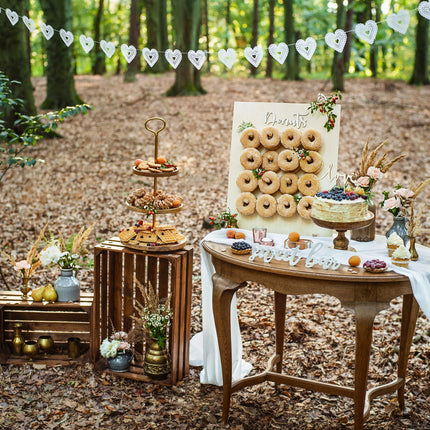 Décoration de table Sweet Bar Blanc 37cm