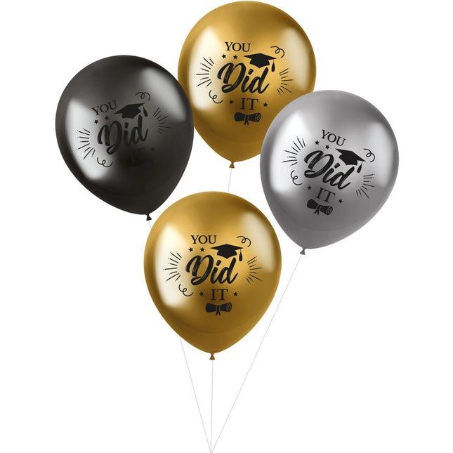 Ballons You Did It 33cm 4pcs