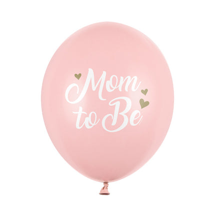 Ballons Mom To Be Pink 30cm 6pcs