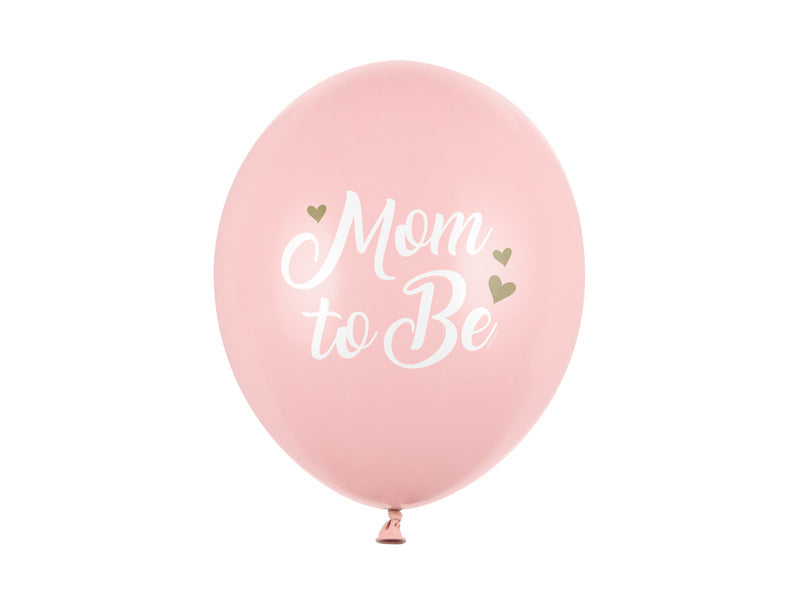 Ballons Mom To Be Pink 30cm 6pcs