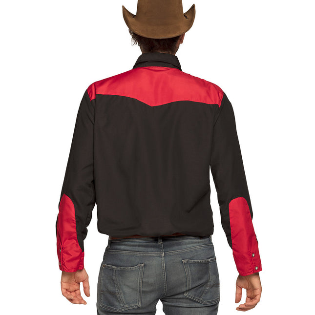 Chemise de cow-boy homme rouge