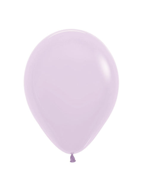 Ballons Pastel Mat Lilas 23cm 50pcs