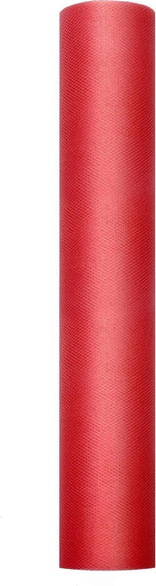 Rouleau de tulle rouge 30cm 9m