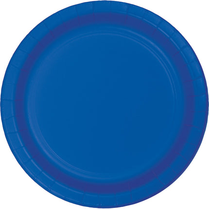 Assiettes bleues 23cm 8pcs