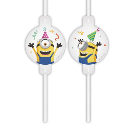 Pailles Minions 4pcs