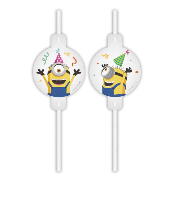 Pailles Minions 4pcs